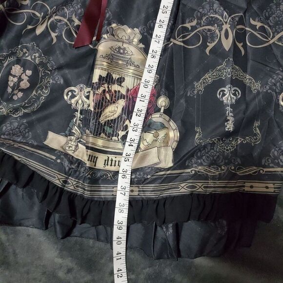 Wicked Silk Goth lolita cute bird cage baby doll dress S, Small - Picture 4 of 7